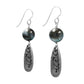 Flower Constellation Earrings / 50mm length / hand painted floral charms / sterling silver earwires