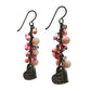 Cascade Amor Earrings / 57mm length / black niobium earwires