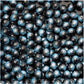 8mm BLUE Miyuki Galaxy Beads / 10 Pack / textured glittery resin beads