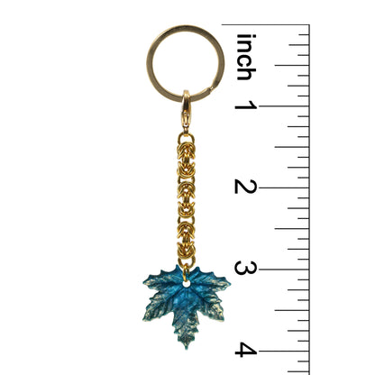 Maple Leaf Keychain / 100mm length / choose from 4 colorways