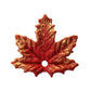 Large Maple Leaf Charm / autumn red / handmade polymer clay / 27mm x 30mm