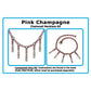 Component Kit for Pink Champagne Chainmail Necklace