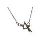 BC Jade Galaxy Necklace with galaxy spirals pendant / 21 Inch length / sterling silver chain / shooting star clasp