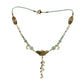 Luna Moth Necklace / 22 Inch length / with aventurine gemstones / toggle clasp