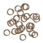 SHINY CHAMPAGNE 10mm 12 GA Jump Rings / 25 Pack / sawcut round open anodized aluminum