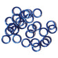 SHINY ROYAL BLUE 10mm 12 GA Jump Rings / 25 Pack / sawcut round open anodized aluminum