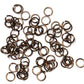 SHINY BRONZE 4mm 20 GA Jump Rings / 5 Gram Pack (approx 240) / sawcut round open anodized aluminum