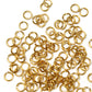 SHINY GOLD 3.4mm 20 GA Jump Rings / 5 Gram Pack (approx 275) / sawcut round open anodized aluminum