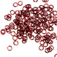 SHINY RED / 2.4mm 20 GA Jump Rings / 5 Gram Pack (approx 350) / sawcut round open anodized aluminum