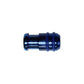 Magnetic Clasp with rubber rings / sold individually / blue color / 20 x 10 x 6mm ID / electroplated finish