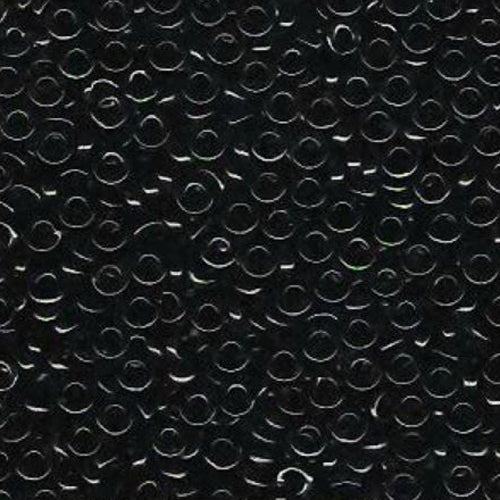 SPR3-0401 Black Miyuki Spacer Seed Beads / 3mm x 1.3mm / 10 gram bag