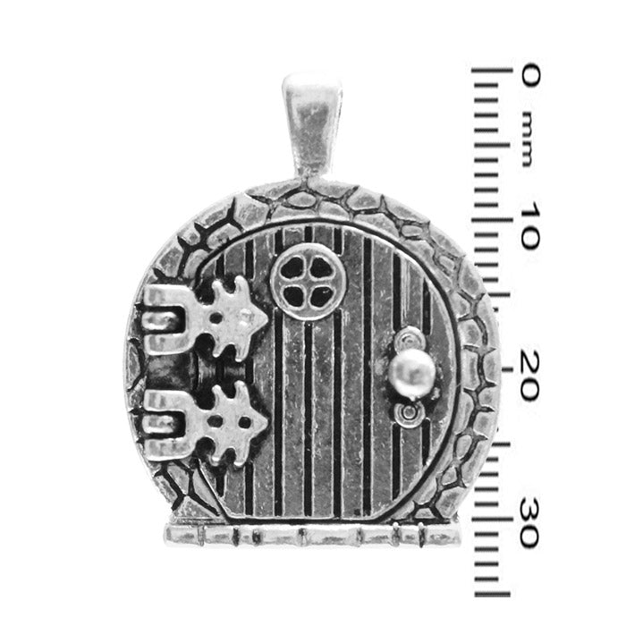 Magnetic Fairy Door Locket Pendant / 32mm magnetic door opens for pictures, secrets or wishes / use as charm, pendant or locket